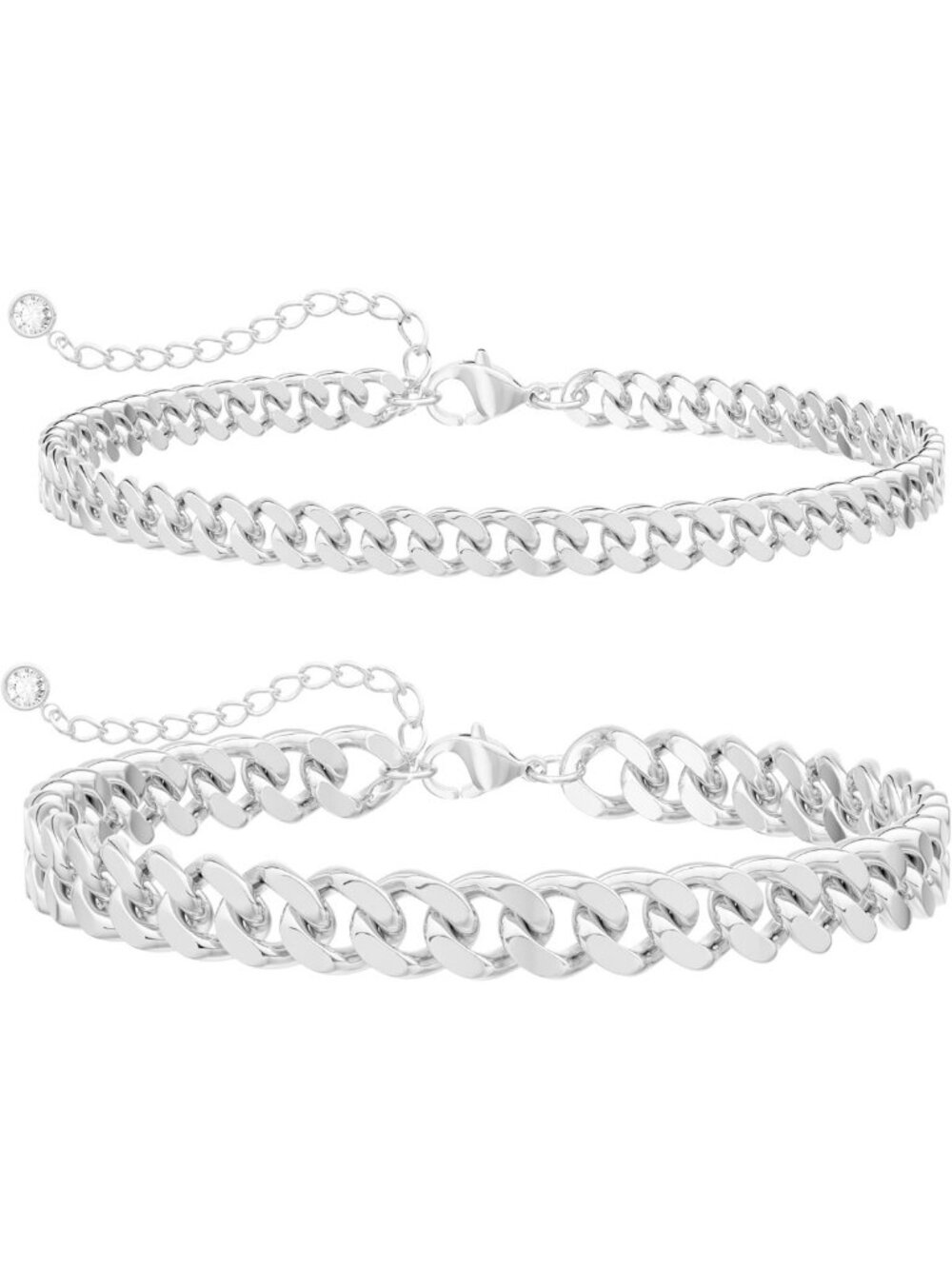 Trendy Waterproof Gold Ankle Bracelets for Women - Dainty Layered Chunky Anklet